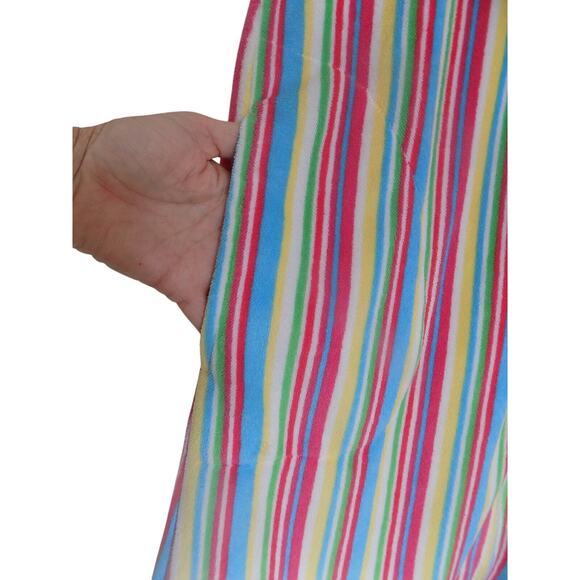 LA CERA multicolor striped robe or beach cover up terry cloth size Medium - Picture 3 of 9